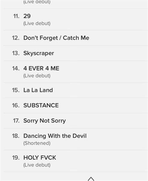 Portal Lovato🩸 On Twitter 🚨 Confira Uma Possível Setlist Do Primeiro