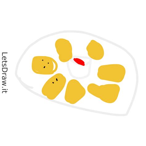 How To Draw Chicken Nuggets Htm4egee8png Letsdrawit