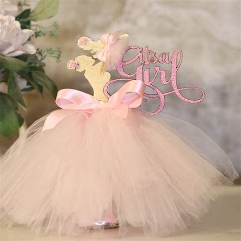 It S A Girl Centerpiece Baby Shower Centerpiece Its A Etsy