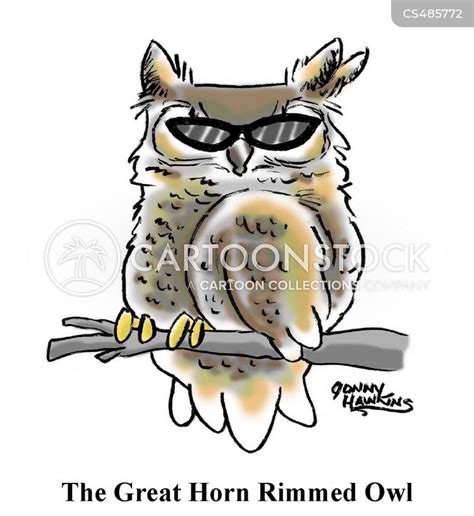 Great Horned Owl Cartoons and Comics - funny pictures from CartoonStock