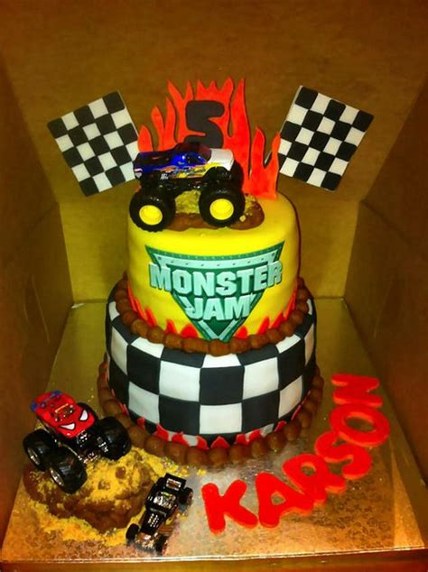 Monster Truck Cake Decorated Cake By Shelly Vance Cakesdecor