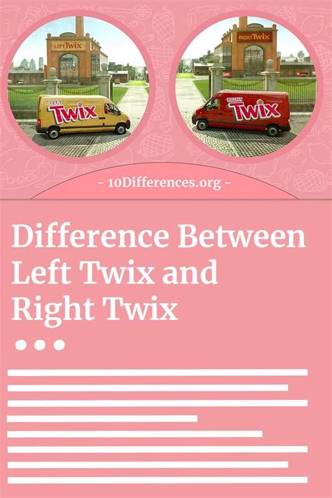 Difference Between Left Twix and Right Twix | Twix, Chocolate bar ...