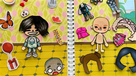 [💸paperply💸] Which One Outfit And Hairstyle Toca Boca Toca Life Sticker Paperdiy Youtube