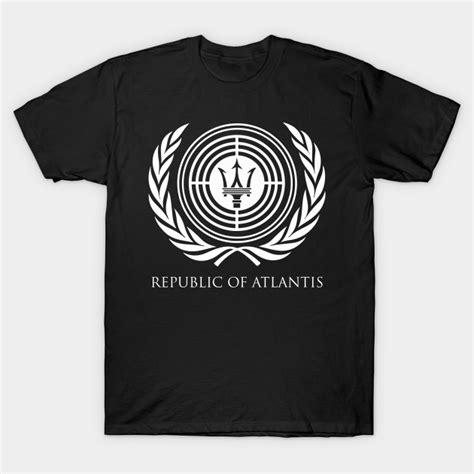 REPUBLIC OF ATLANTIS FLAG - Atlantis - T-Shirt | TeePublic