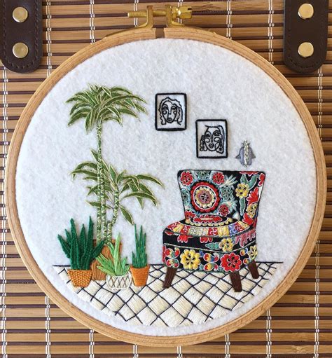 Exquisite Embroideries Capture The Tiny Details That Make Interior