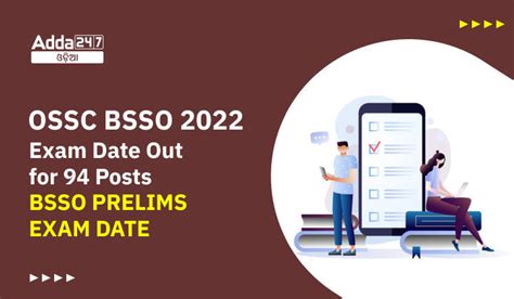 OSSC BSSO Exam Date 2022 Check BSSO Prelims Exam Date