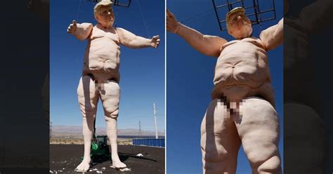 Trump S Foot Naked Statue Sparks Outrage Is He Ready To Sue