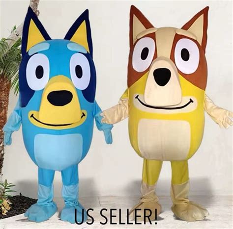 bluey bingo dog mascot costume adult cartoon character outfit