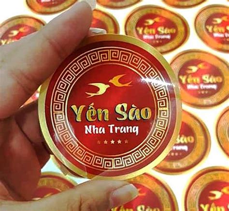 20 Tem Nhãn Yến Sào Cao Cấp Sang Trọng 2024 In Bao Bì Giấy Bảo Ngọc