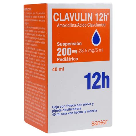 CLAVULIN 12H PEDIATRIC ORAL SUSPENSION AMOXICILLIN POTASSIUM