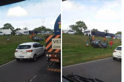 Jornal Correio Colisão Entre Carros Deixa Um Ferido Na Br 324