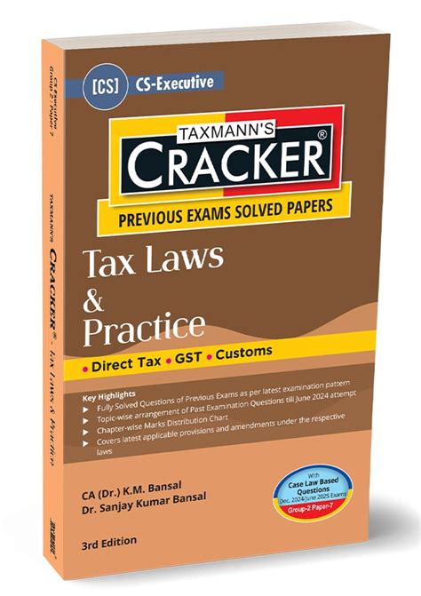 Cs Executive New Syllabus Group Paper Cracker For Tax By K