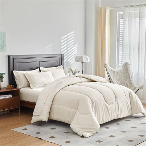 Amazon Uozzi Bedding Cream White Bed In A Bag Pieces Comforter