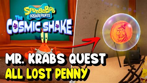 All Lost Penny Locations Mr Krabs Quest Guide Spongebob Squarepants