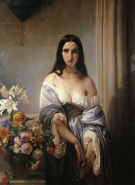 Francesco Hayez Melancholy Thought Italian Painters Italian