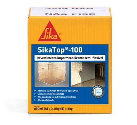 Comprar Sika Top 100 Caixa C 4Kg Top 100 A Partir De R 31 34 Tectal