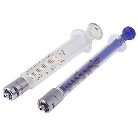 Glass Syringe Luer Lock Syringe Borosilicate Glass Prefillable