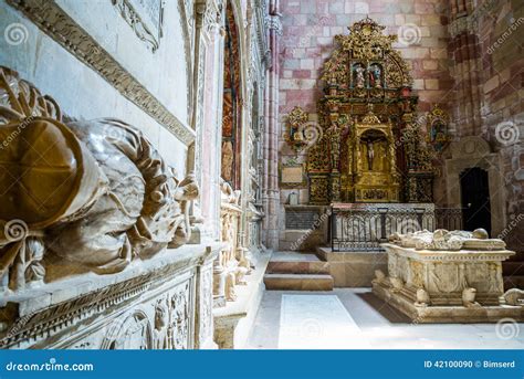 Siguenza cathedral, Spain. stock photo. Image of sigapound - 42100090