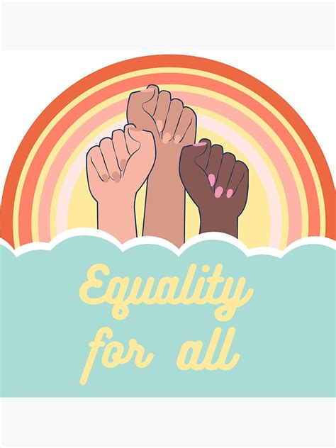 Equality For All Sticker Sticker By Schnes94 Redbubble