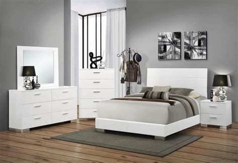 White Gloss Bed Frame Contemporary Felicity | EuroclassicFurniture