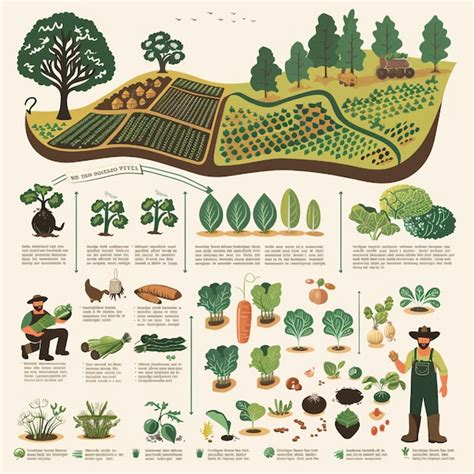 An Infographic Explaining The Benefits Of Organic Farming Premium Ai Generated Image