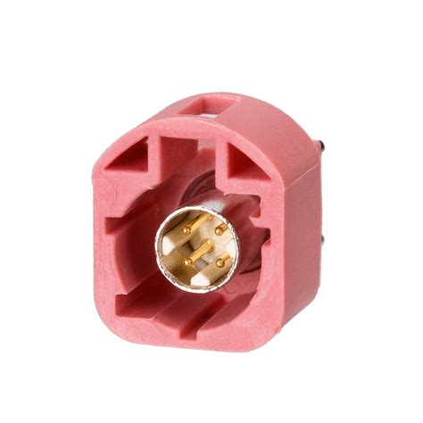 Straight H Violet Hsd Female Pcb Mount 4pin Connector For Car Radio