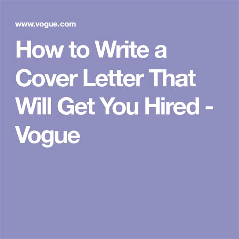 How to Write a Cover Letter That Will Get You Hired | Writing a cover ...