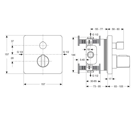 CeraTherm 200 Neu Badethermostat UP Unterputz Bausatz 2 Architonic