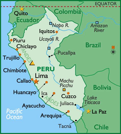 Map Of Peru With Cities