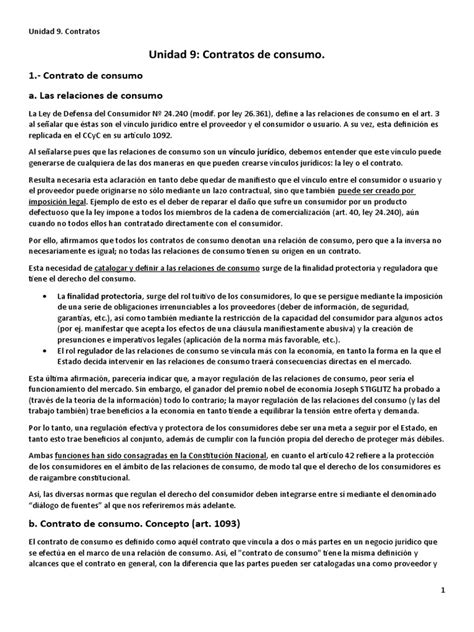 Contratos De Consumo Pdf Los Consumidores Protección Al Consumidor