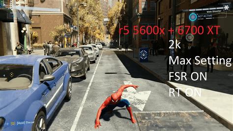 Radeon Xt Marvels Spider Man Remastered K Max Setting Fsr On