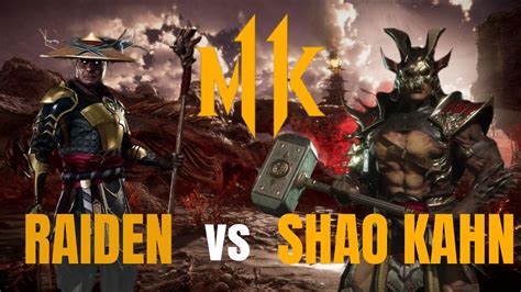 Raiden Vs Shao Kahn Mk11 Battle Of Thunder God And Emperor