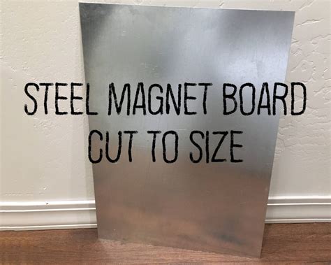 Steel Bare Metal Board for Magnets Custom Cut to Your Size DIY Magnet Board - Etsy