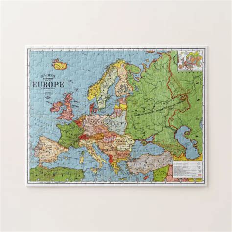 Map of Europe Jigsaw Puzzle | Zazzle