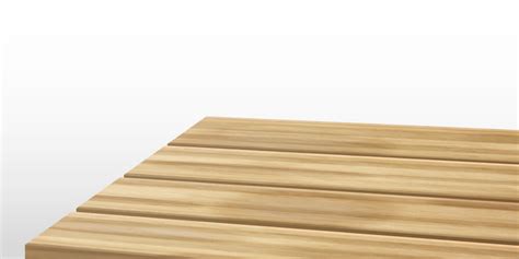 Wooden Dining Table Top View Realistic Royalty Free Vector