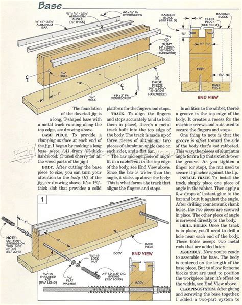 Dovetail Jig Plans Joinery Dovetail Jig Wood Router Woodworking Jigs