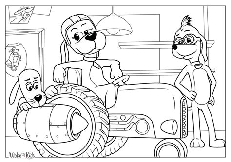 Go Dog Go Coloring Pages (Free Printable PDFs) | WakeTheKids