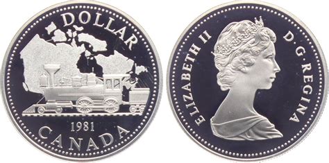 Kanada 1 Dollar 1981 Transkanadische Eisenbahn PP In Kapsel MA Shops