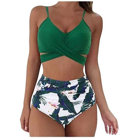 Femme Bikini Fronc Et Torsad Ensemble Bikini La Age Imprim Floral