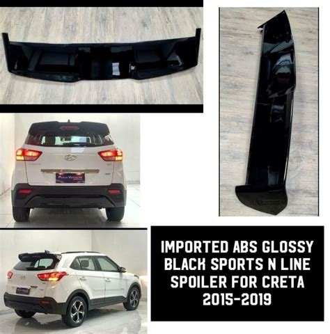 Honda Imported Abs Glossy Black Sports Line Spoiler For Creta 2015