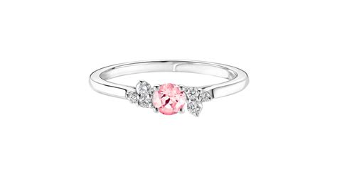 Bague Or Blanc Tourmaline Baby EverBloom Gemmyo