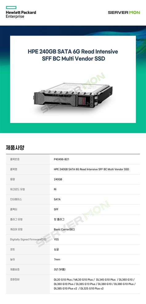 Hp Gb Sata G Ri Sff Bc Mv Ssd P B