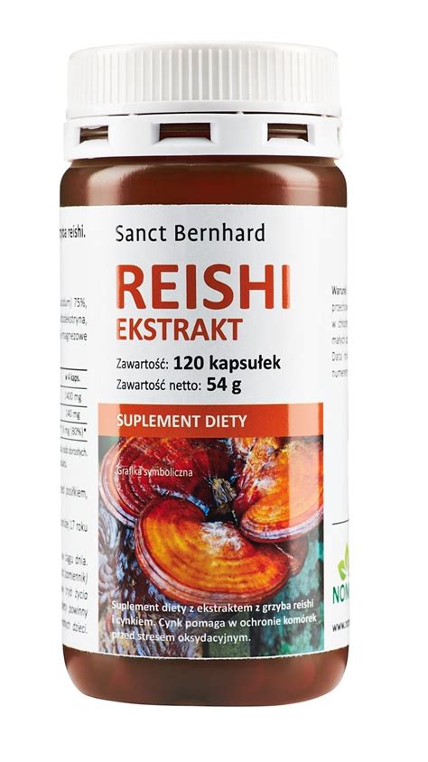 Grzyb Reishi Ekstrakt 120 Kaps Grzyby Natur Pharm Pl