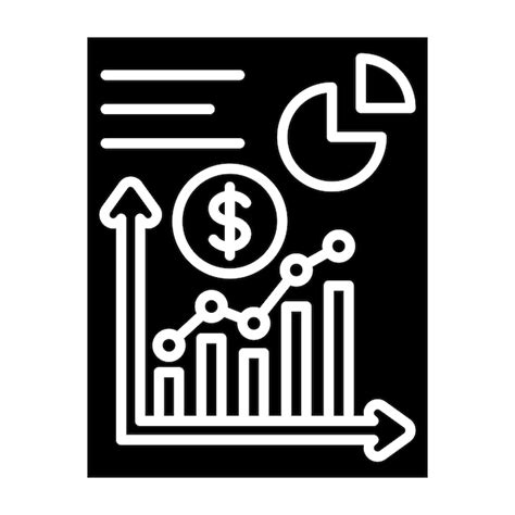 Ícone de gráfico de barras Vetor Premium