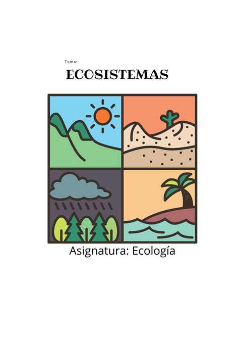 Solution Ecosistema Terrestre Y Acu Tico Marino Acu Cola Studypool