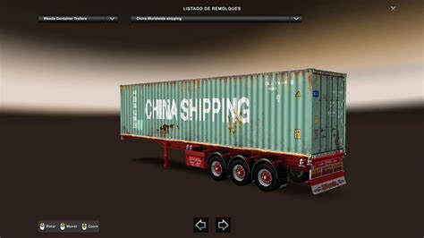 WEEDA D TEC CONTAINER TRAILER UPDATED TO 1 43 ETS 2 Mods Ets2 Map