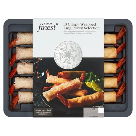 Tesco Finest 10 Crispy Wrapped King Prawn Selection 200g Really Good Culture