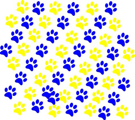 Yellow Paw Print - ClipArt Best