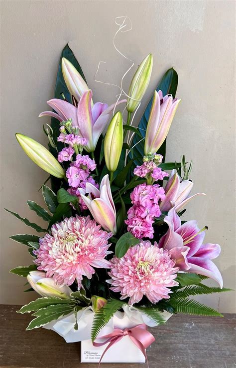 Pink Modern Arrangement Blossoms Of Tweed Banora Florist