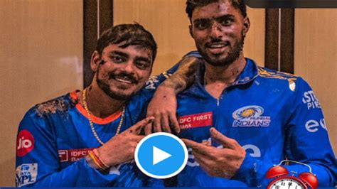 Ipl 2023 How Arjun Tendulkars Teammates In Mumbai Indians Celebrated